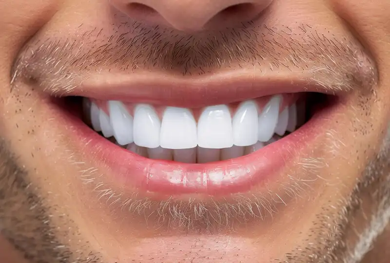 Dentist showing a digital smile design preview on a chairside monitor during a cosmetic dentistry consultation at Village Dental Olde Raleigh, Raleigh